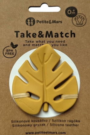 Petite&Mars Take&Match Silikonowy gryzak Intense Ochre