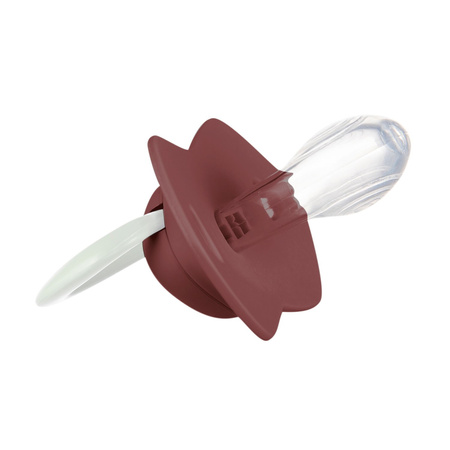 Canpol Babies Smoczek silikonowy Light touch 0-6m symetryczny świecący w ciemności Sleepy Koala 2 szt. Różowy