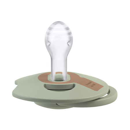 LOVI Smoczek silikonowy dynamiczny Prime 18 m + 2 szt. Pistachio/Green