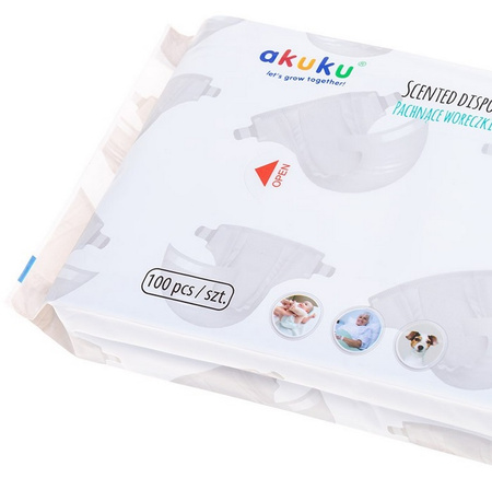 Pachnące woreczki na zużyte pieluszki A0002 AKUKU