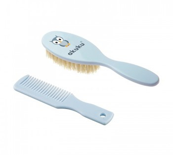 Akuku Grzebyk i szczotka naturalnego włosia
