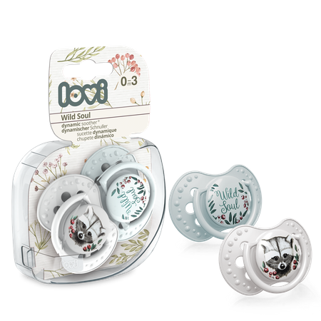 LOVI Smoczek silikonowy dynamiczny 0-3 m 2 szt. Wild Soul Boy