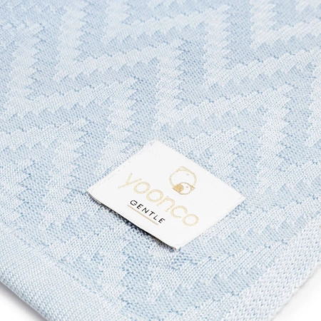 Yoonco Kocyk bambusowy mgiełka JODEŁKA niebieski