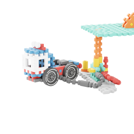 Marioinex Mini Waffle City: Stacja paliw