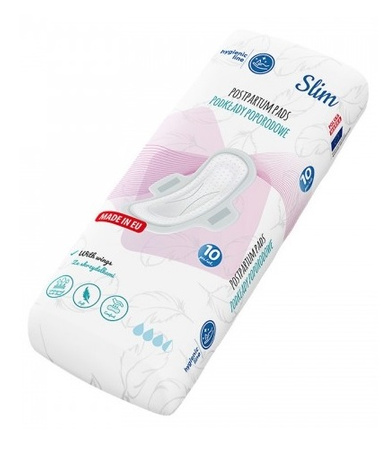 Akuku Podkłady poporodowe ze skrzydełkami SLIM