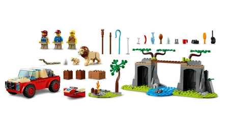 Terenówka ratowników dzikich zwierząt Lego City 60301