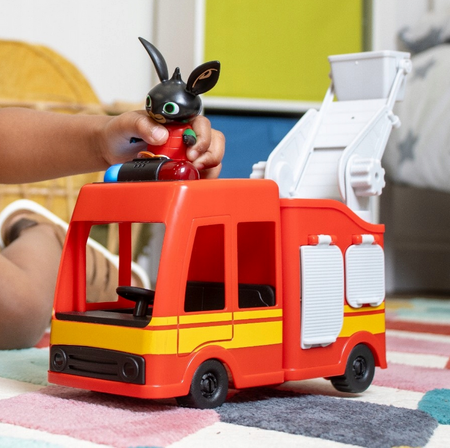 Bing Straż pożarna pojazd z dźwiękiem i światłem + figurka Bing