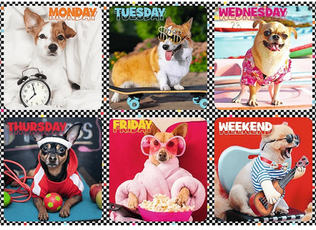 Trefl Puzzle Wesołe psy, 200 elementów