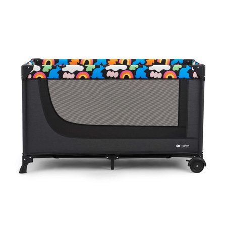 Kinderkraft Łóżeczko turystyczne 2w1 JOY 2 Happy - shapes