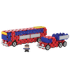 Zestaw klocków Connect 2w1: Autobus / Auto z naczepą