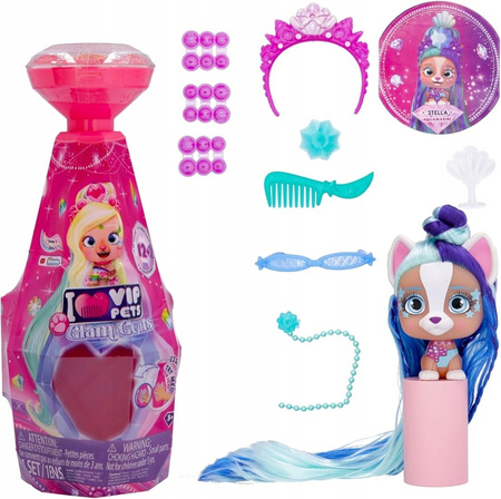 Vip Pets Mini Fans Glam Gems Piesek w butelce