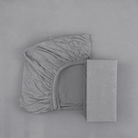 Fiki Miki Prześcieradło bambusowe 60 x 120 cm szare