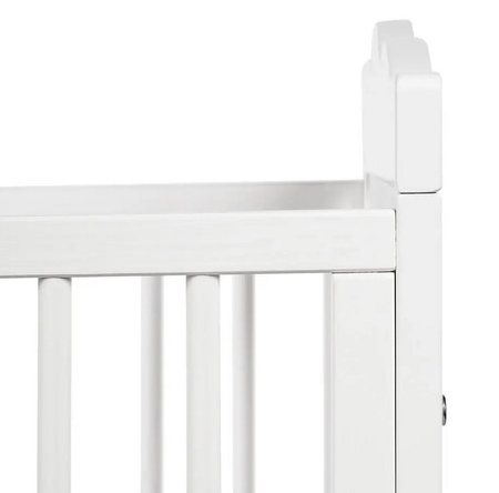 Klupś Łóżeczko OLIVER, białe 120x60