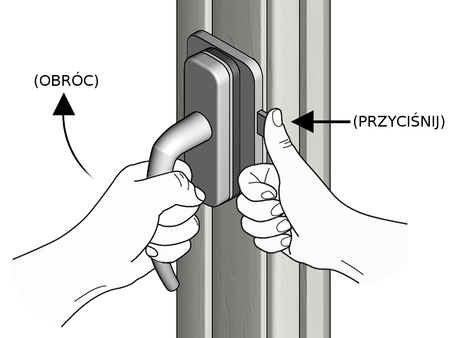 REER Zabezpieczenie klamki okna, drzwi balkonowych