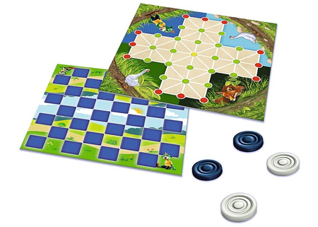 Trefl Gra Warcaby / Lis i Gęsi - Rodzina Treflików