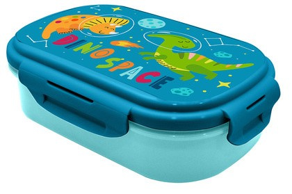 Kids Euroswan Pudełko śniadaniowe + sztućce Dino Space 