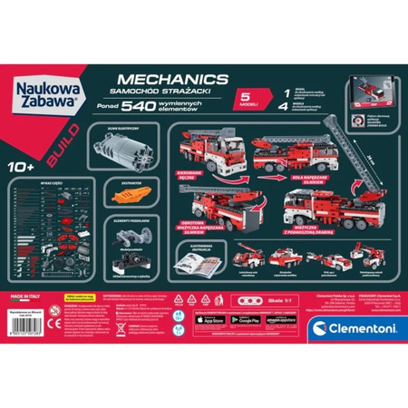 Clementoni Naukowa zabawa. Mechanics - Samochód strażacki 50728