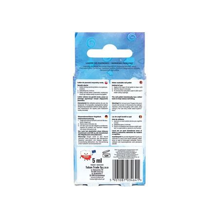 Tuban Tubi Glam lakier zmywalny wodą, niebieski perłowy