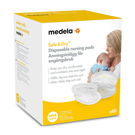 Medela Jednorazowe wkładki laktacyjne Safe & Dry 60 szt.
