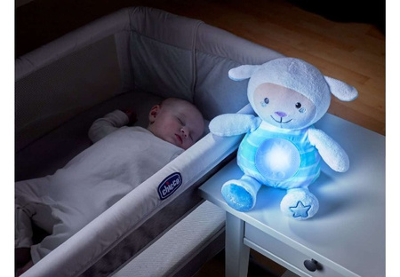 Owieczka z projektorem First Dreams, Blue Chicco (niebieska)