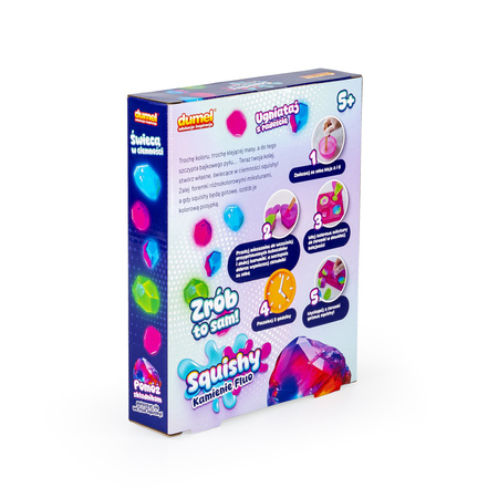 Dumel Squishy - Kamienie Fluo