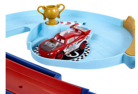 Mattel Cars Auta Tor wyścigowy + Zygzak McQueen i Francesco Paltegumi HXJ32