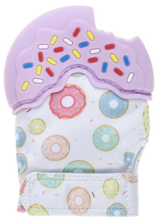 Bocioland Rękawica-gryzak silikonowa fioletowa