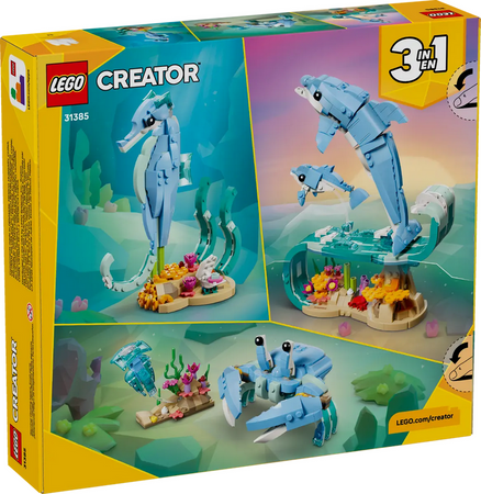 Lego 31385 Creator 3w1 Zwierzęta morskie: piękny delfin