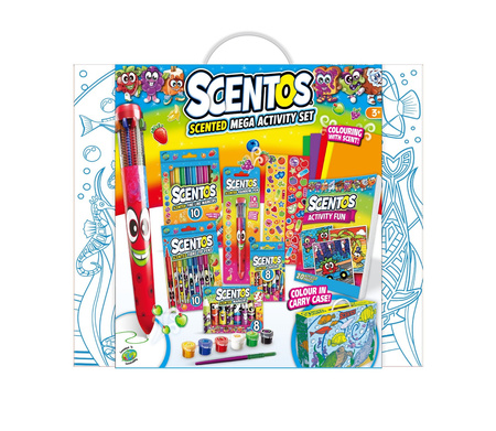 Scentos Pachnący Zestaw - Walizka do pokolorowania niebieska