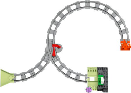 Lego 10425 Duplo Tunel i tory kolejowe - zestaw rozszerzający