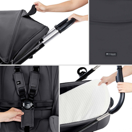 Kinderkraft Wózek dziecięcy NEA 2 Deep Grey