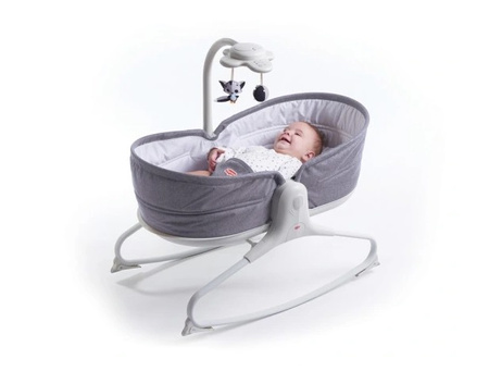 Wielofunkcyjny leżaczek-bujaczek z funkcją krzesełka 3w1-Szary Tiny Love