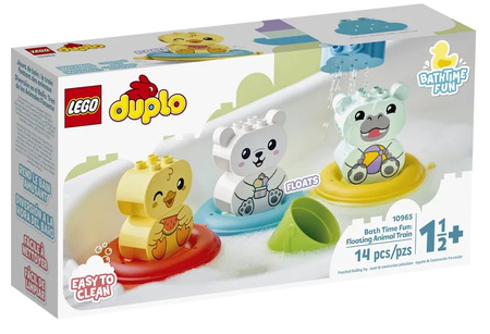 Zabawa w kąpieli pływający pociąg ze zwierzątkami Lego Duplo 10965