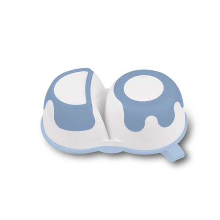 Babyono Miseczka dla dzieci i niemowląt dwukomorowa z łyżeczką