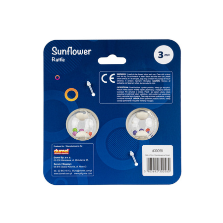 GiliGums Grzechotka Słoneczniki beżowa GG30058