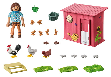 Playmobil 71308 Kury z pisklętami