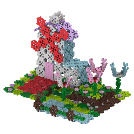 Zestaw klocków Connect 2w1 Domek na drzewie, wiatrak