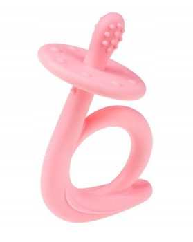 Akuku Gryzak silikonowy różowy ślimak A0115