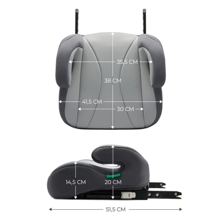 Kinderkraft Podstawka samochodowa I-BOOST I-Size Grey
