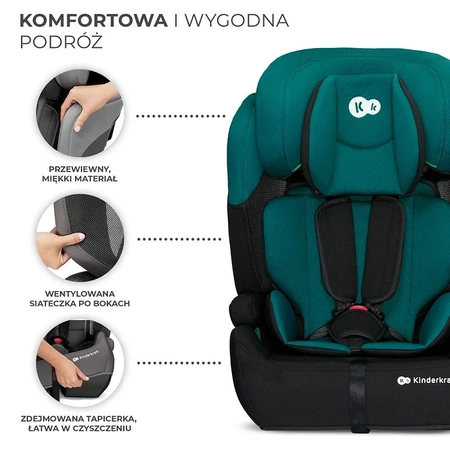 Kinderkraft Fotelik samochodowy COMFORT UP i-Size Green