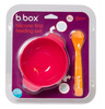 B.Box Silikonowa miseczka z przyssawką i łyżeczką Strawberry