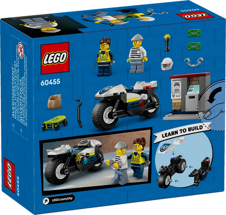 Lego City 60455 Pościg na motocyklu policyjnym