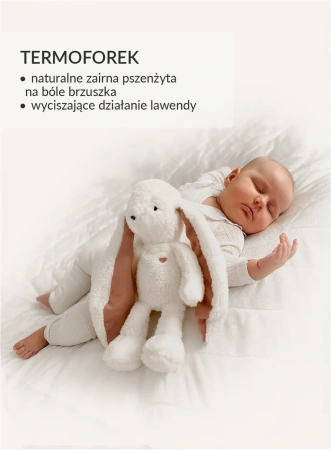 Szumisie Królik Ecru Ucho Różowe 7w1 app z termoforkiem