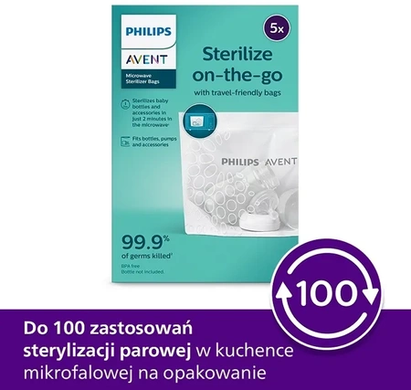 Philips Avent Torebki do sterylizacji w kuchence mikrofalowej 5 szt.