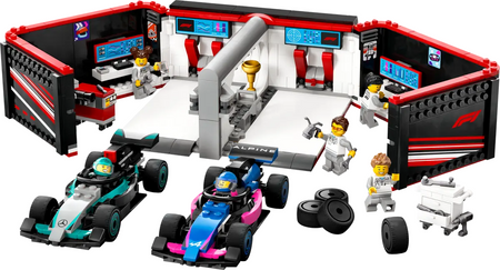 Lego 60444 City F1 Garaż i bolidy Mercedes-AMG i Alpine