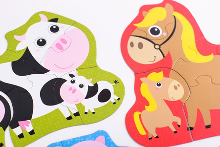 CzuCzu - Puzzle progresywne. Zwierzątka na wsi