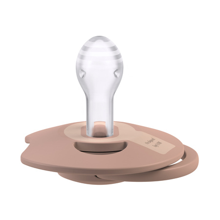 LOVI Smoczek silikonowy dynamiczny Prime 6-18 m 2 szt. Nude/Blush