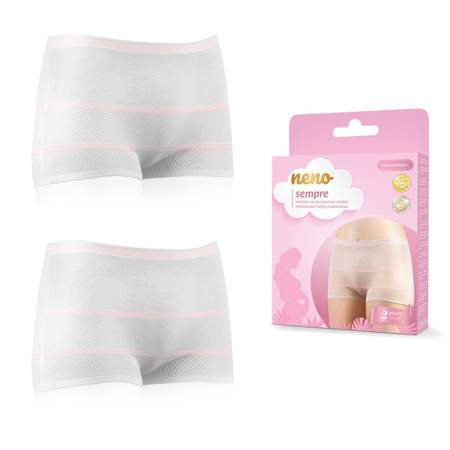 Neno Sempre - wielorazowe majtki poporodowe M - 2 szt.