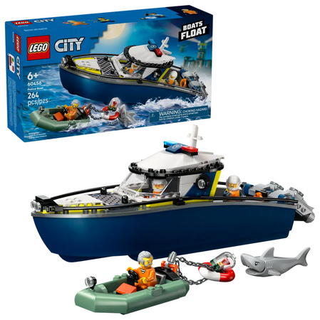 Lego City 60456 Pościg łodzią policyjną