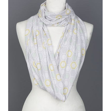 CuddleCo Chusta/szal do karmienia - pastelowy plaster miodu